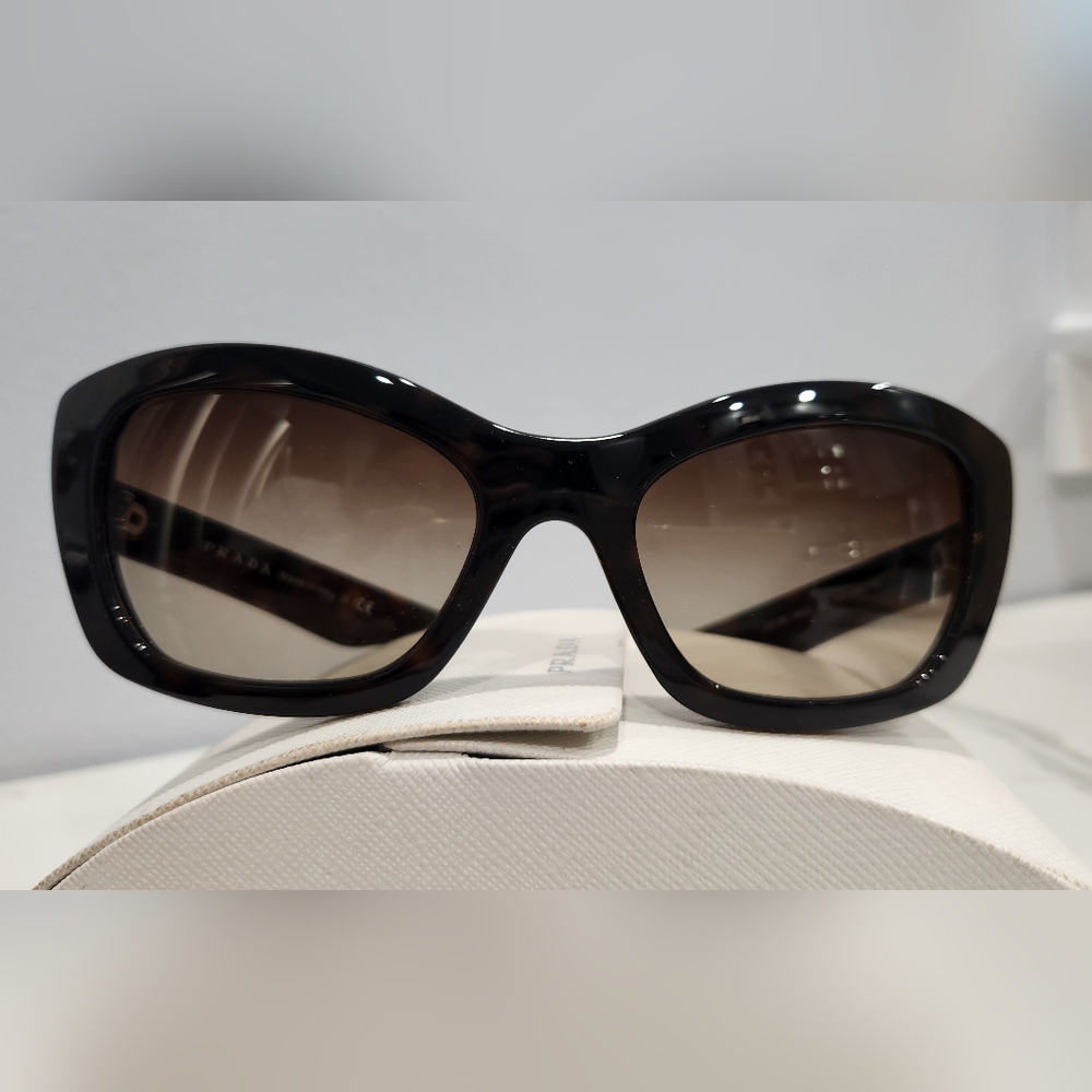 Prada Dark Brown Sunglasses with Case - Picture 2 of 16